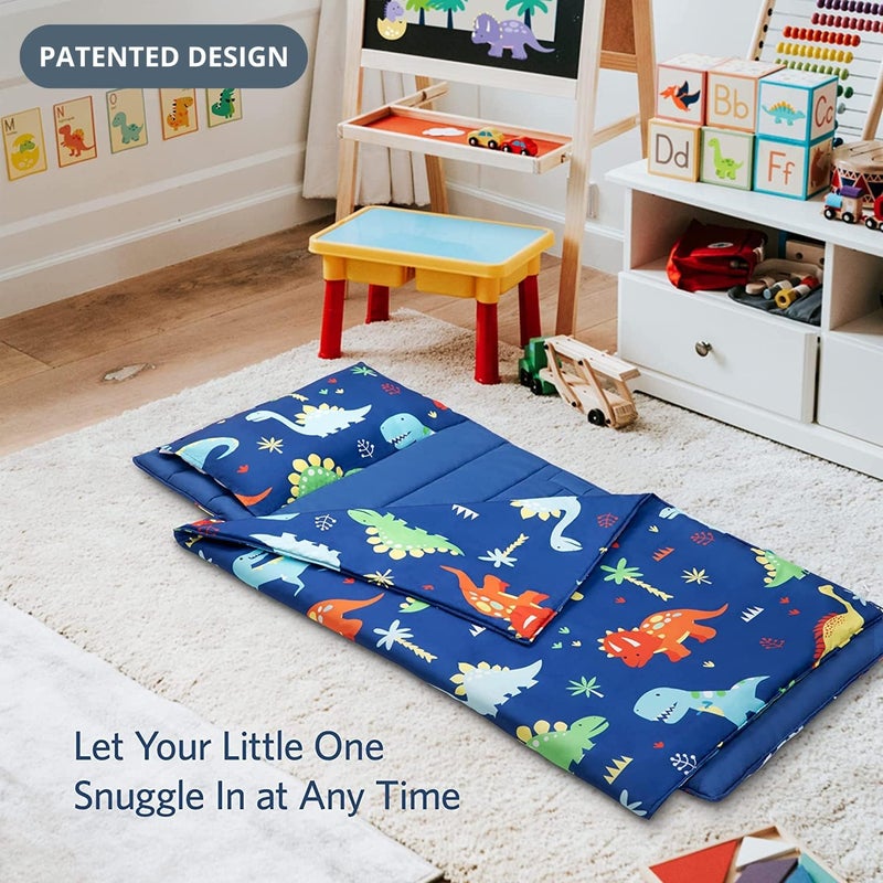 Cokouchyi Extra Large Toddler Nap mat by , Toddler Sleeping Bag with Removable Pillow, Measures 53 x 21 x 1.5 Inches, Sleeping Mat, Ideal for Daycare and Preschool Kindergarten - Image 5